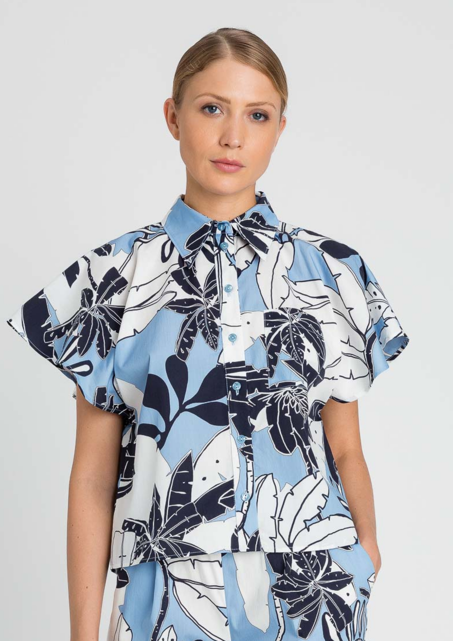 Camisa de popelina estampada Twinset
