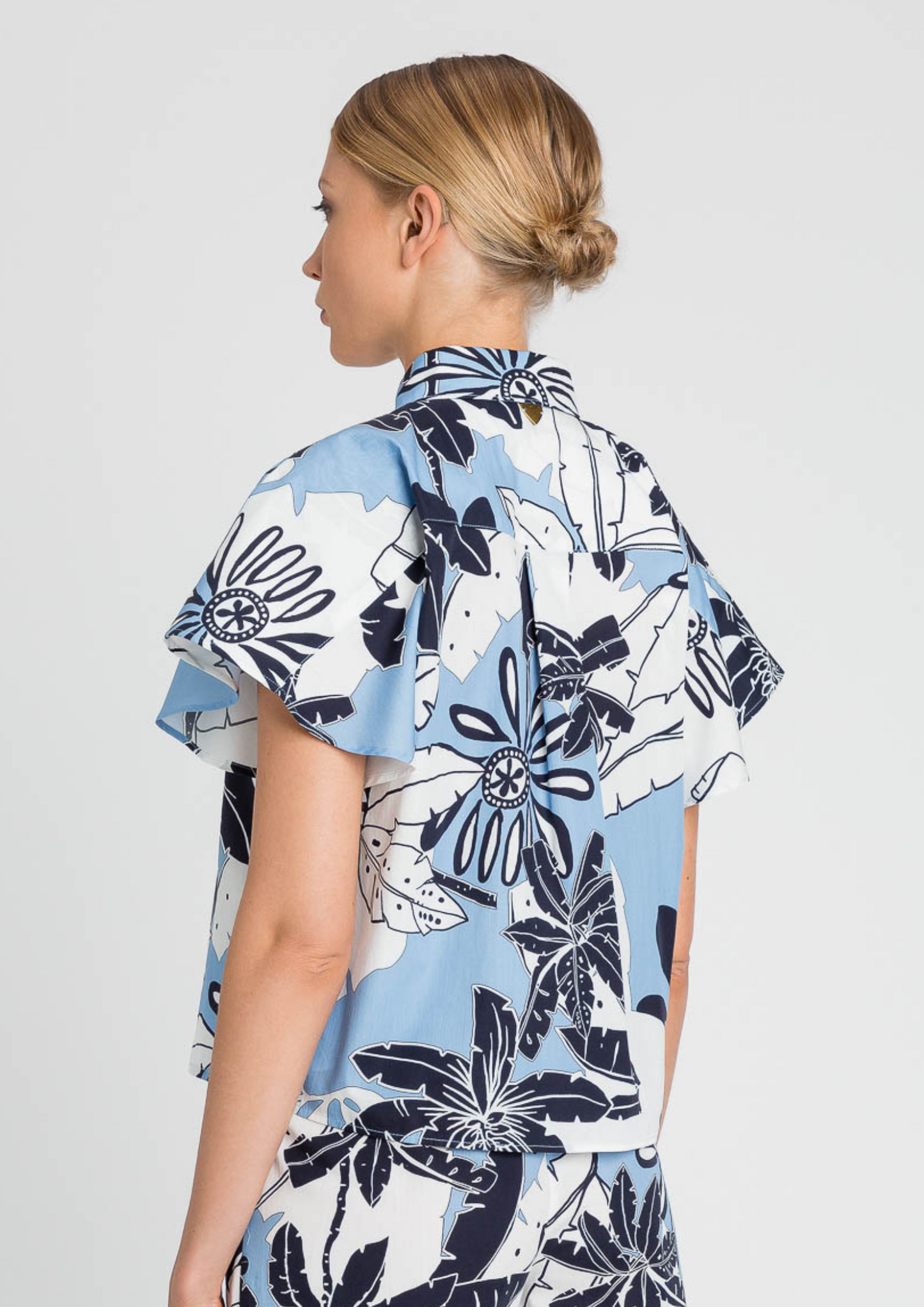 Camisa de popelina estampada Twinset
