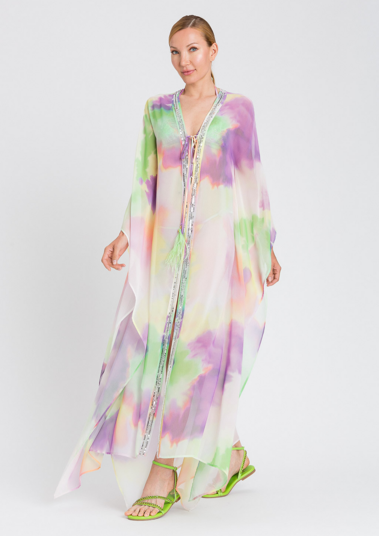 Kaftan Tie-Dye Longo Twinset
