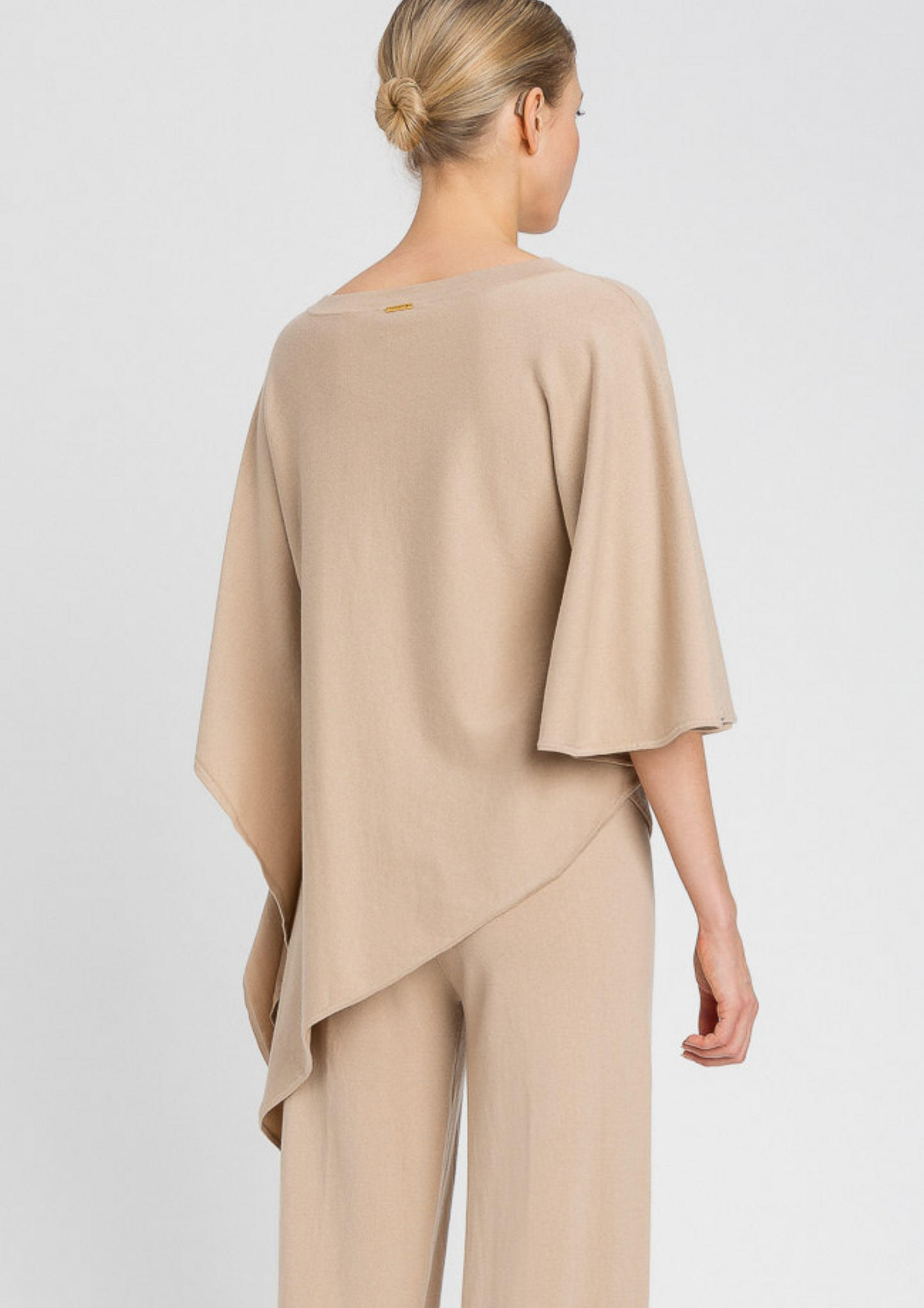 Poncho de malha assimétrica Twinset