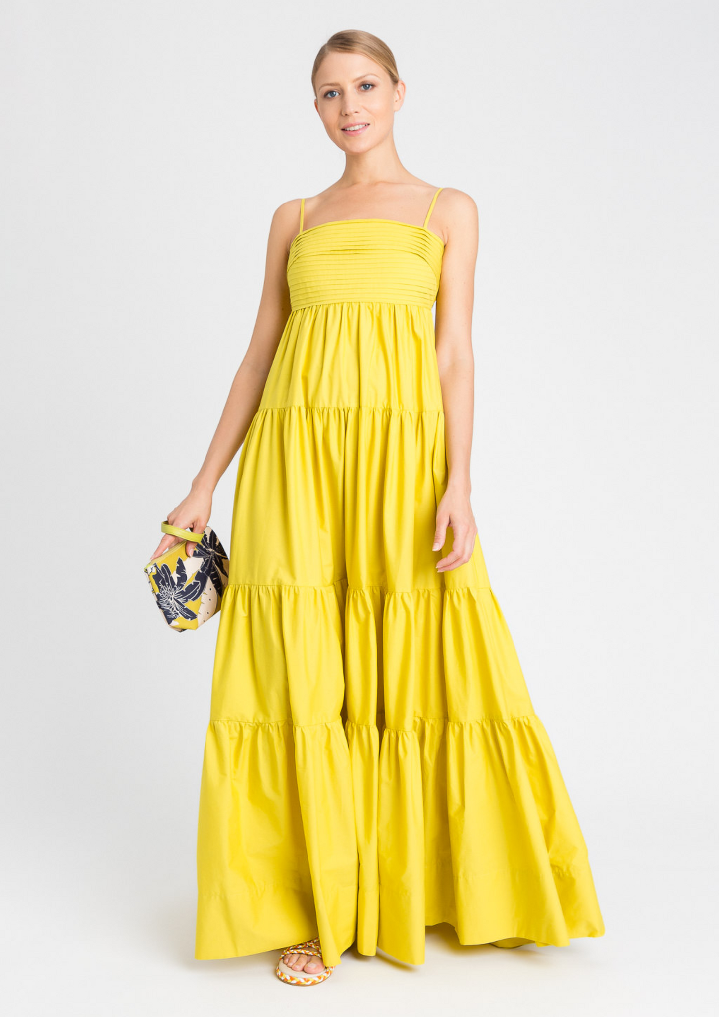 Vestido longo de popeline Twinset