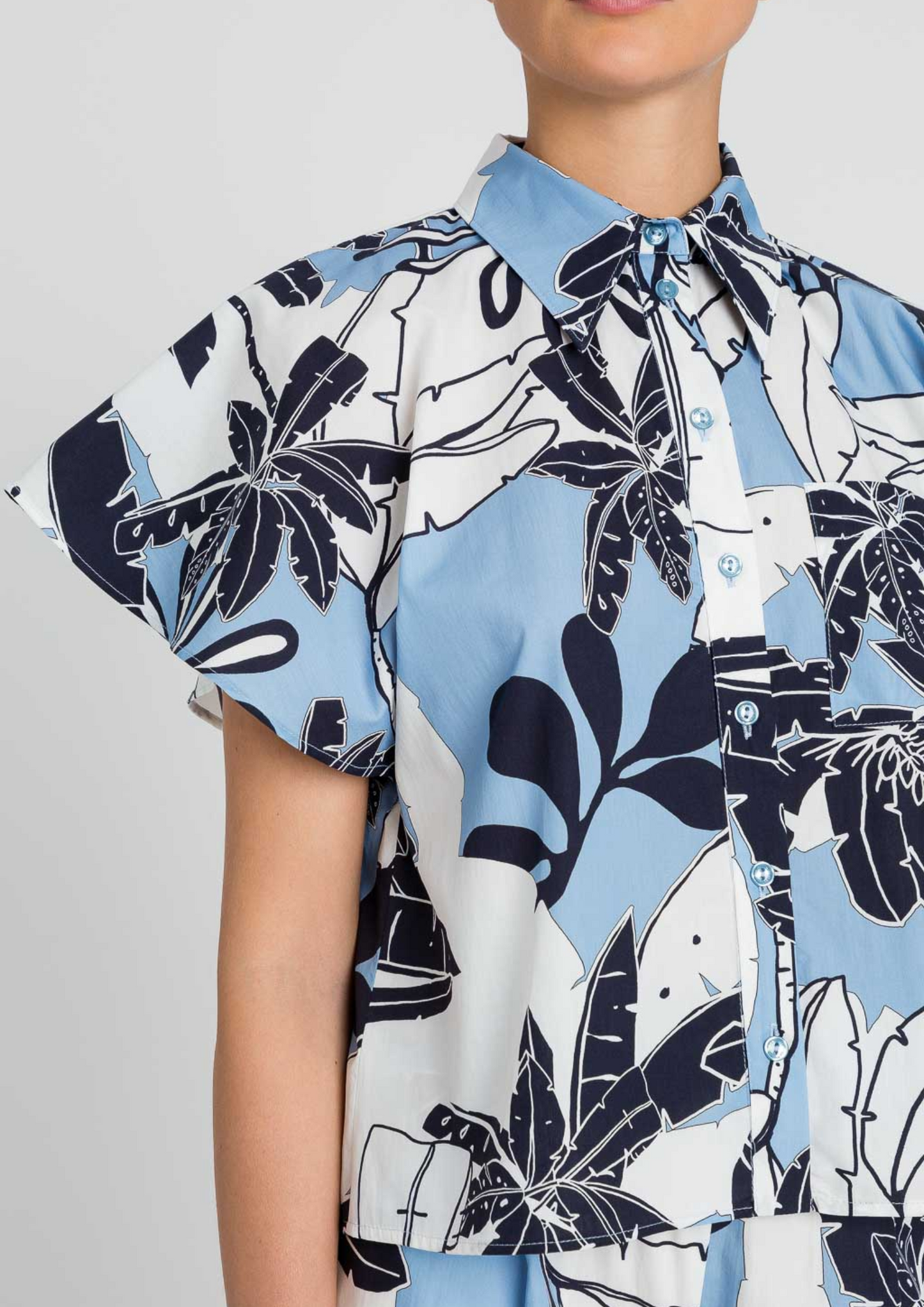 Camisa de popelina estampada Twinset