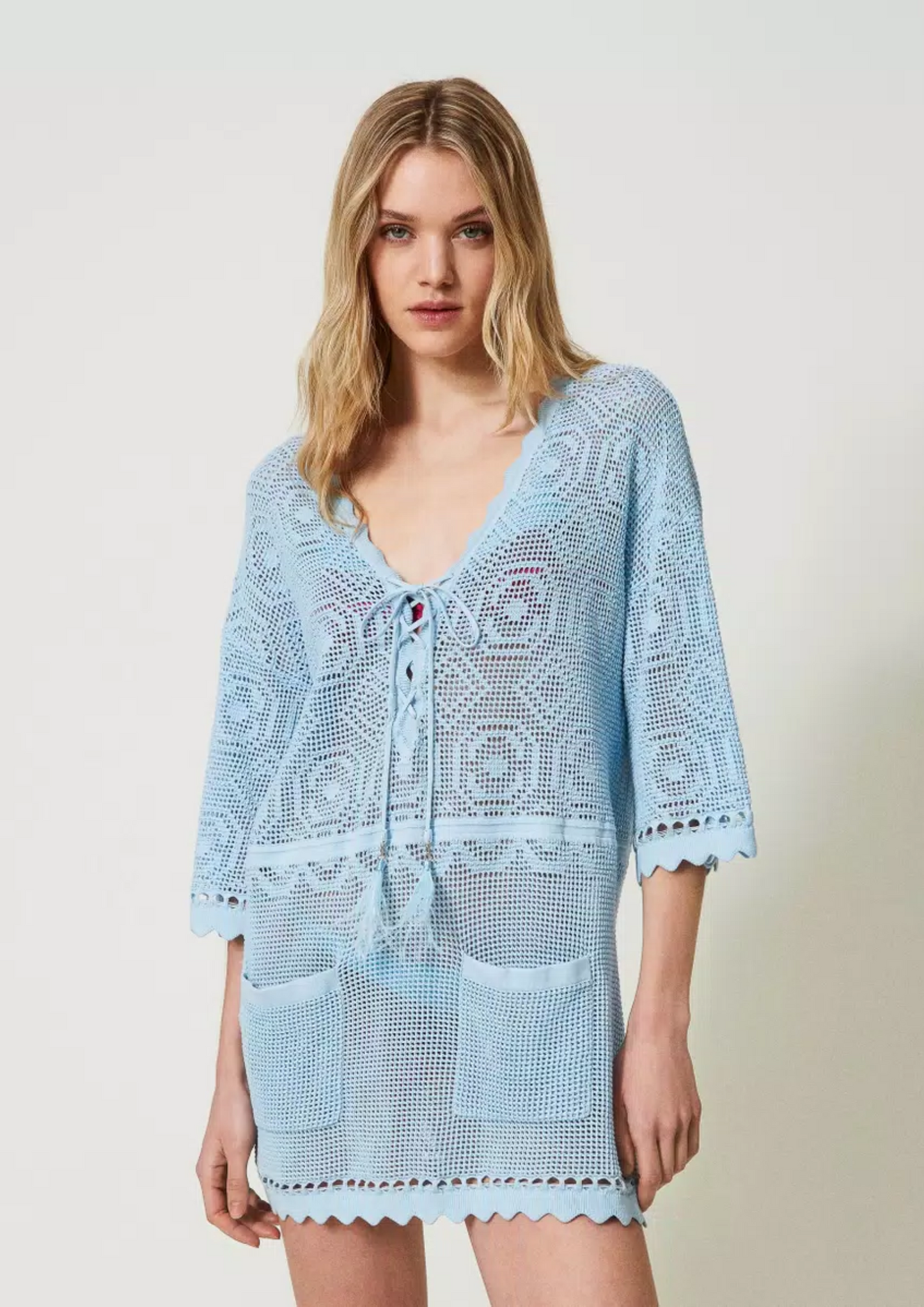 Kaftan de malha Twinset