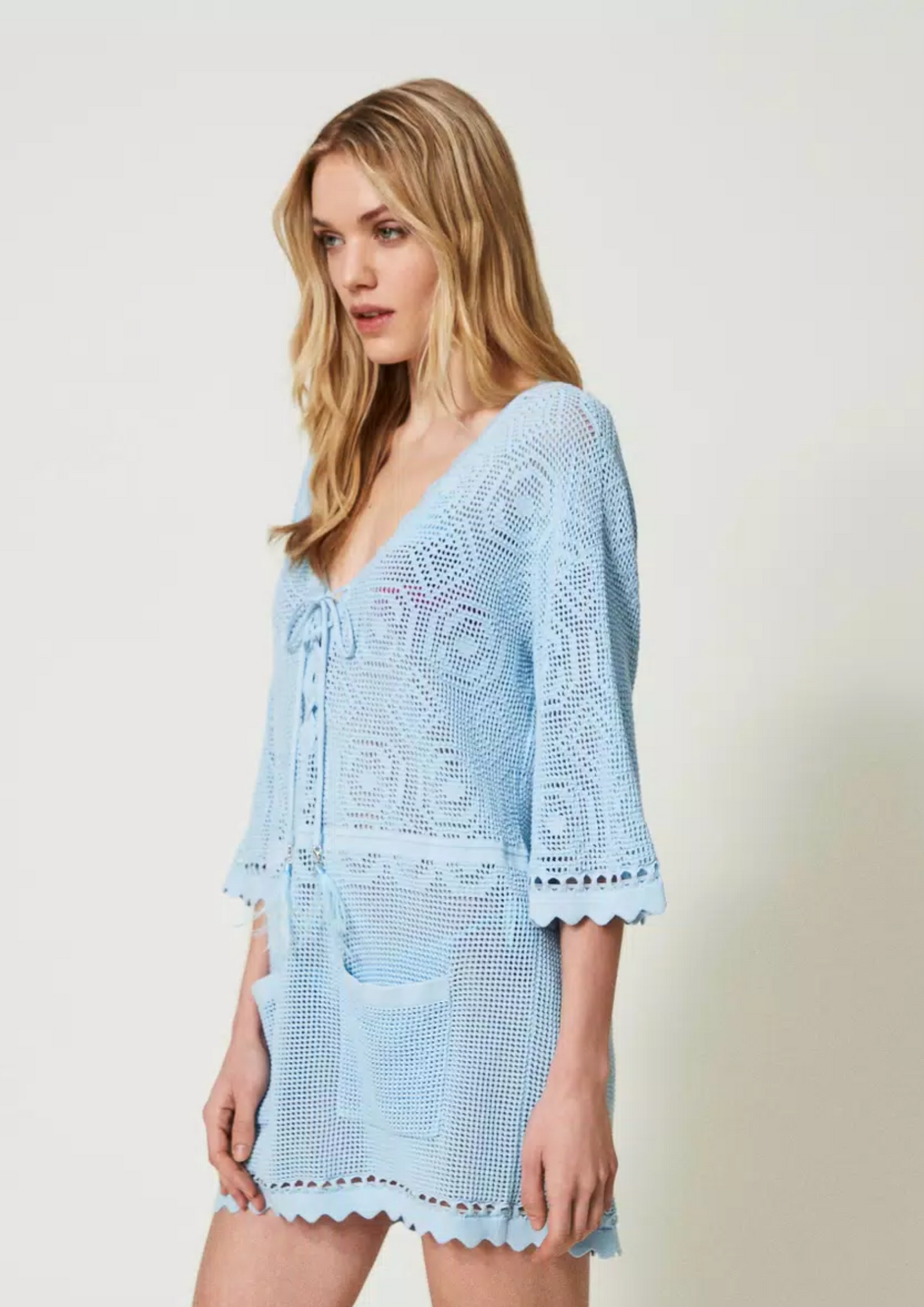 Kaftan de malha Twinset