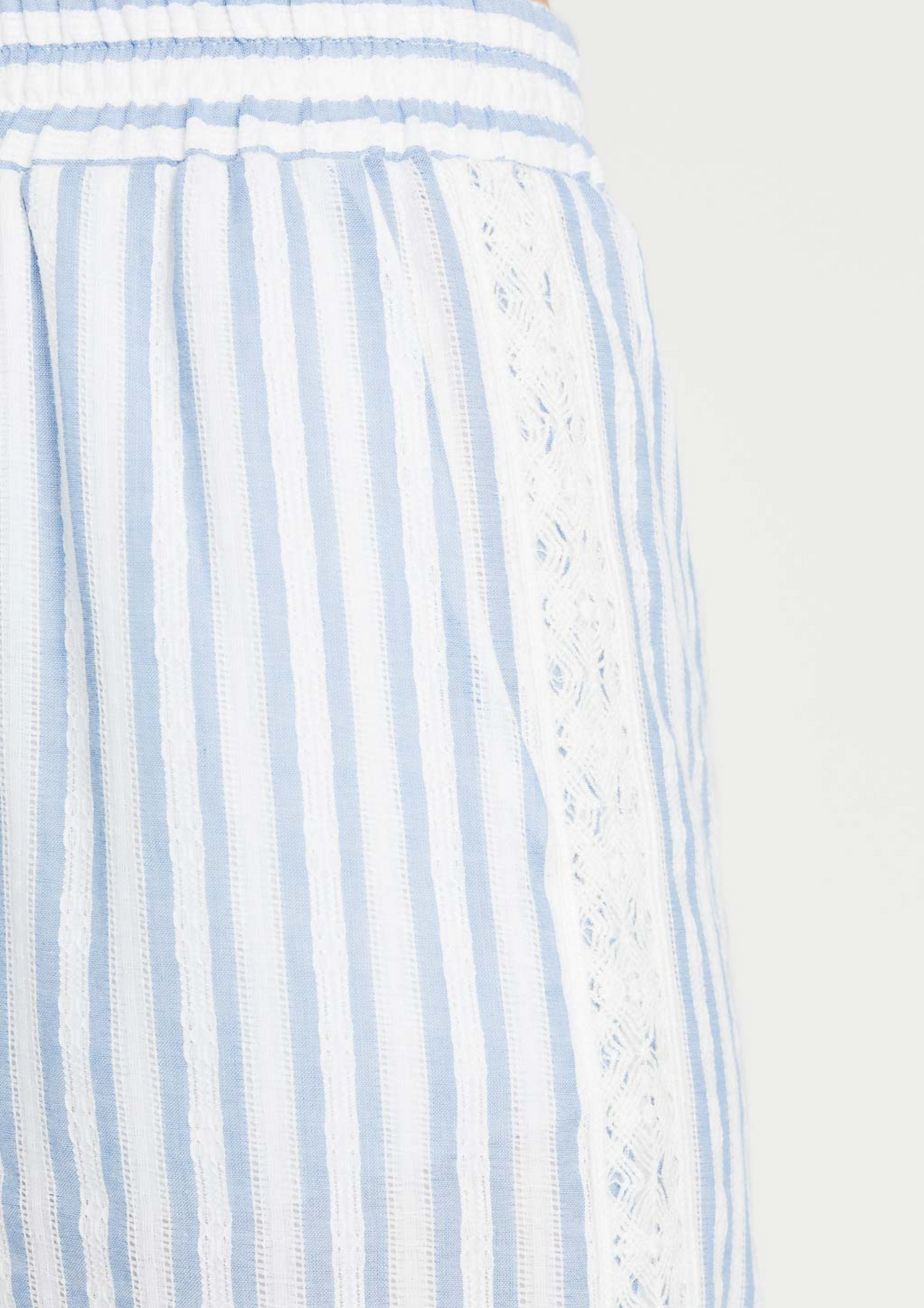 Calça palazzo jacquard com macramê Twinset